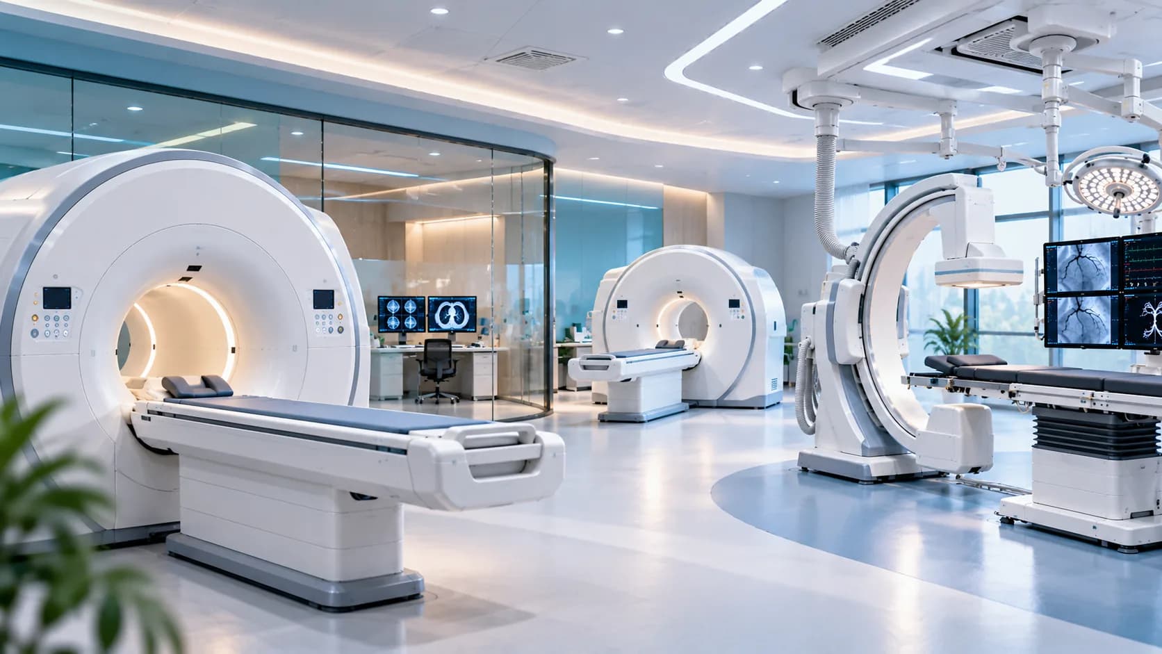 MRI, CT and cath lab systems in a modern imaging department